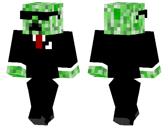 Скин Секретный агент Creeper для Minecraft PE