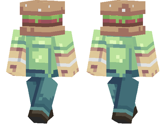 Скин Burger Head для Minecraft PE