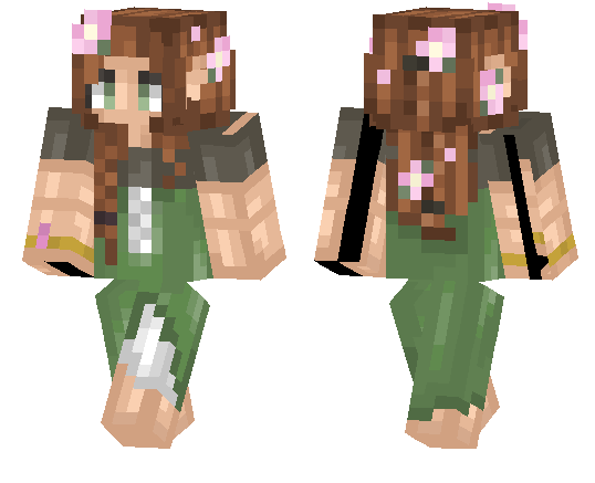 Скин Эльфийская девушка для Minecraft PE
