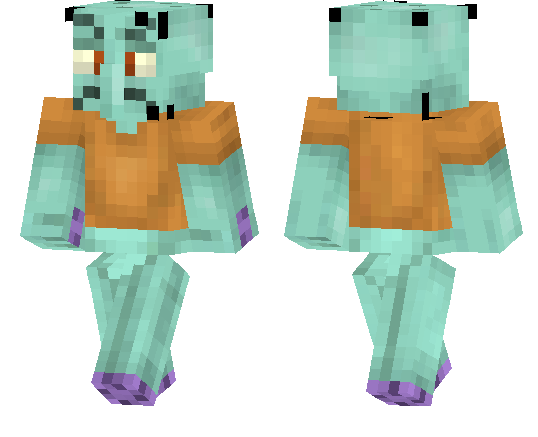 Скин Squidward Tentacles для Minecraft PE