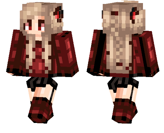 Скин Red Girl для Minecraft PE