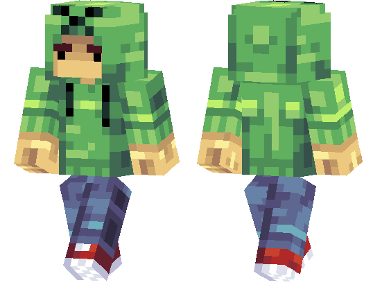 Скин Creeper толстовка для Minecraft PE