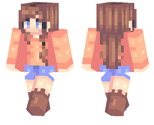 Скин Персик для Minecraft PE
