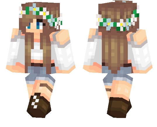 Скин Королева цветов для Minecraft PE