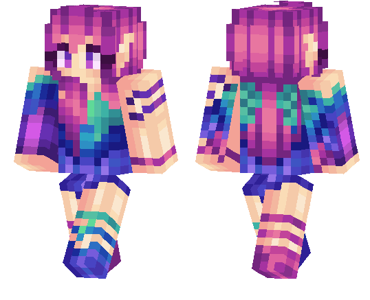 Скин Colorful Girl для Minecraft PE