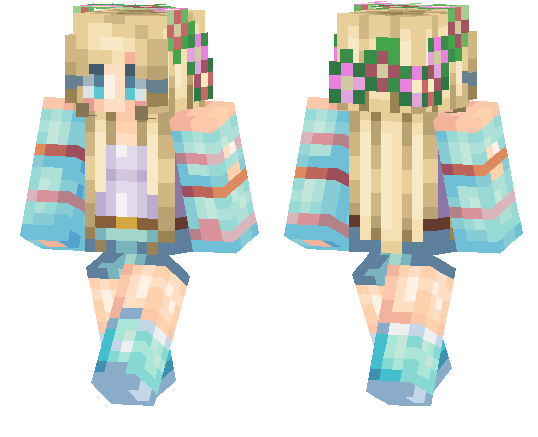 Скин Цветочница для Minecraft PE