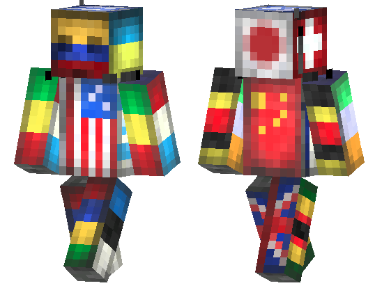 Скин Flag Man для Minecraft PE