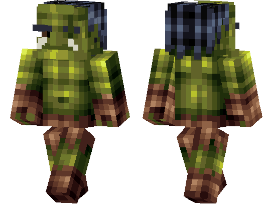 Скин Зеленый Тролль для Minecraft PE