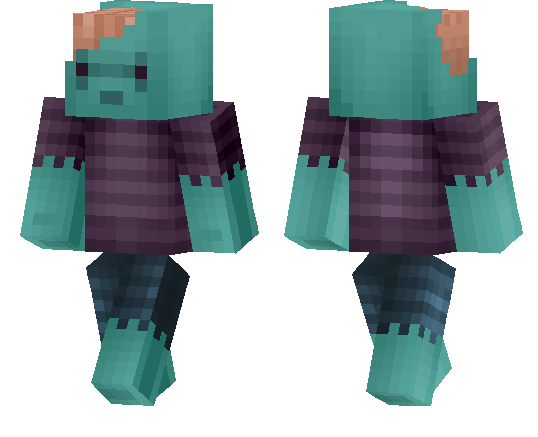 Скин Мультфильм зомби для Minecraft PE
