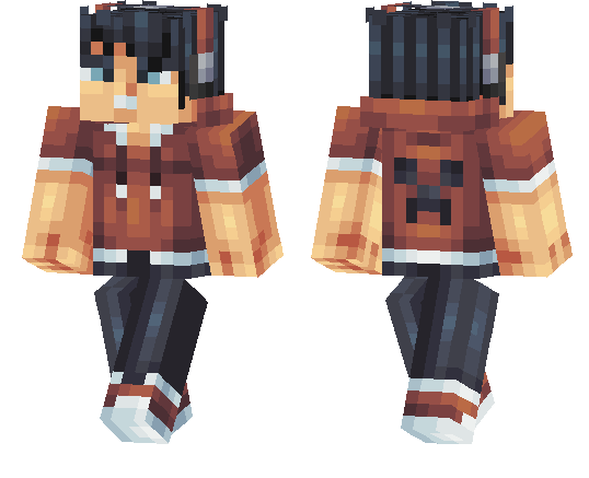 Скин Creeper Hoodie для Minecraft PE
